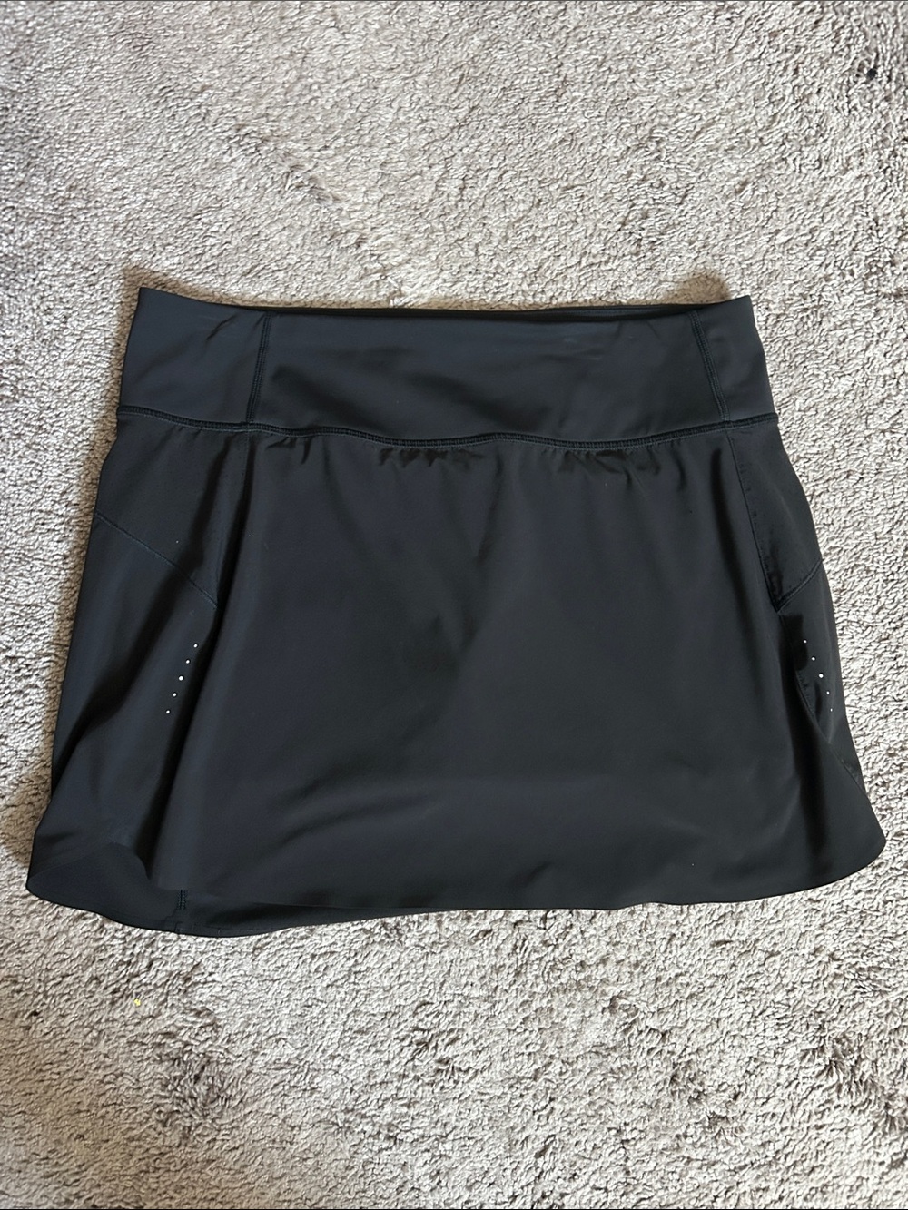 Black Athletic Run With It 16’ Skort with Built-in Shorts